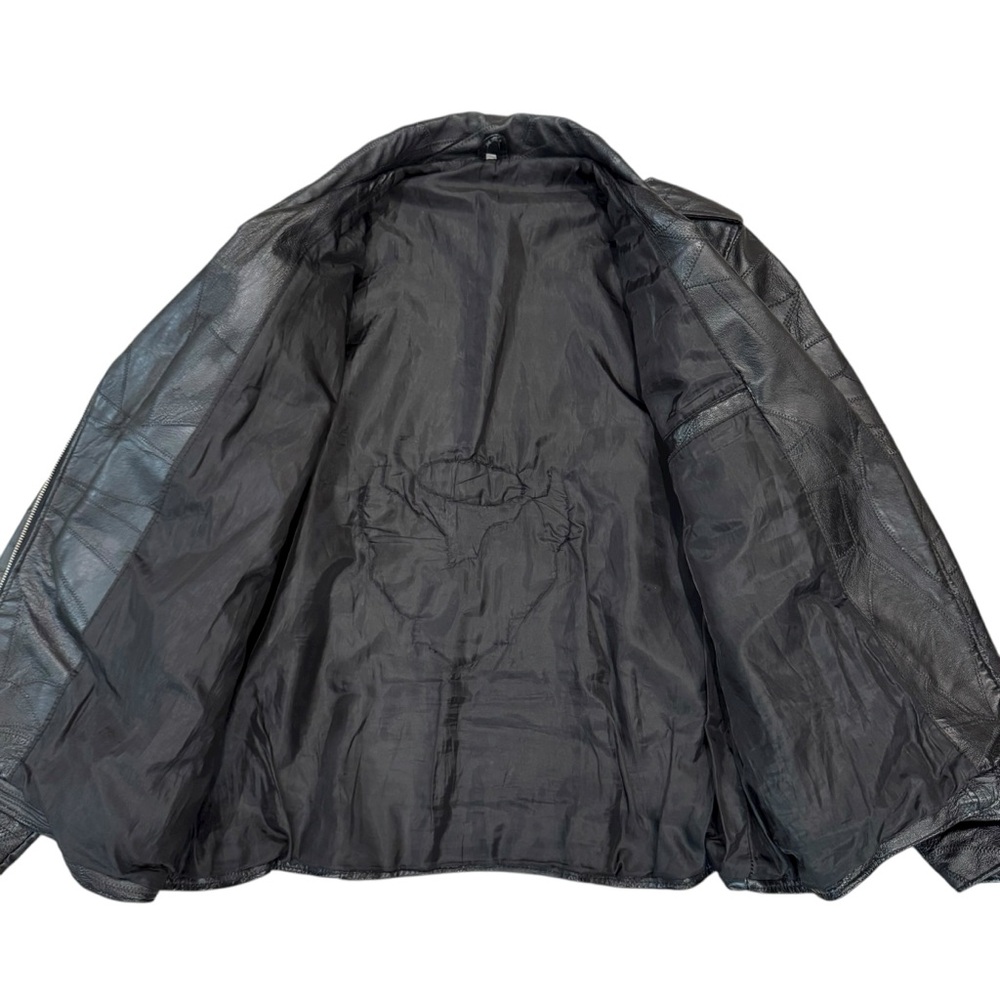 Harley Davidson Patchwork Leather Moto Jacket - image 6